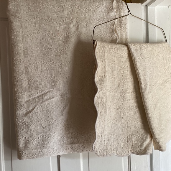 Other - Farmhouse Cotton Queen MATELASSE Two SHAMS & COVERLET 104 X 92 Made In Portugal.
